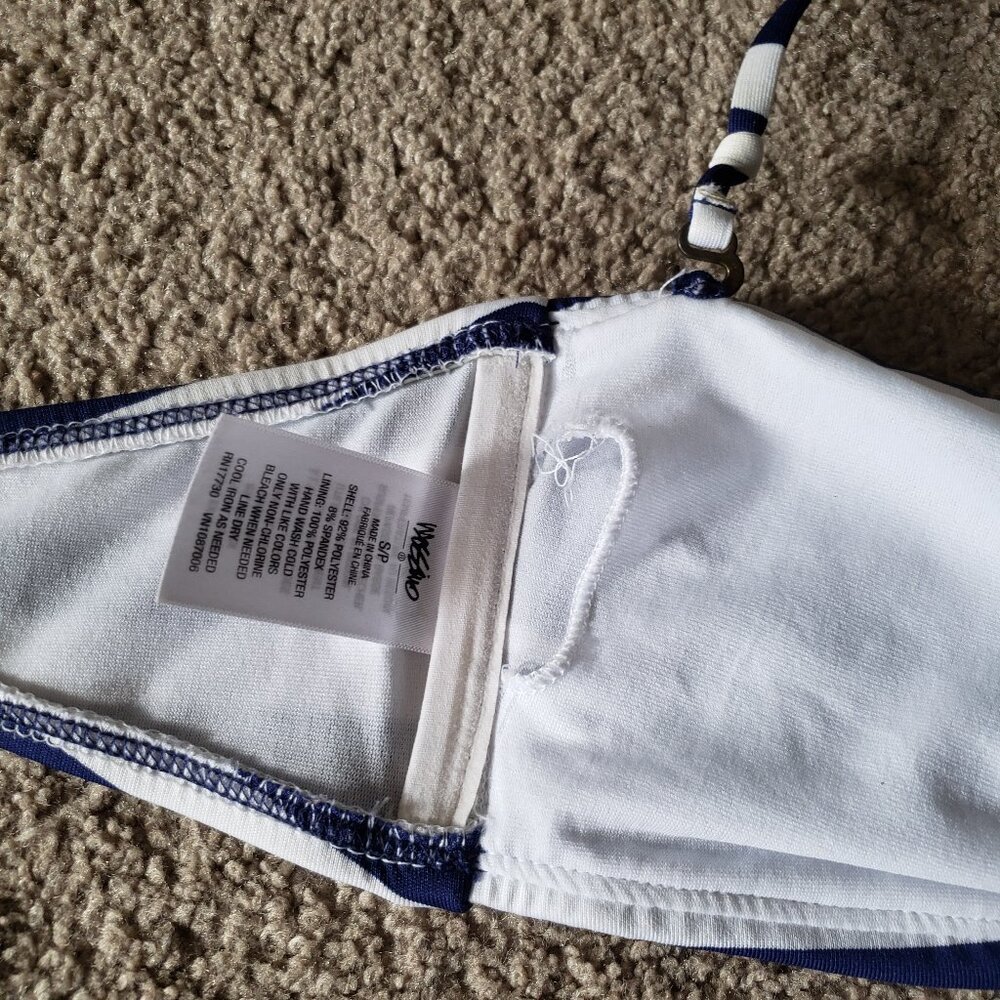 Mossimo nautical stripe bikini top with removable halter strap - Picture 4 of 8